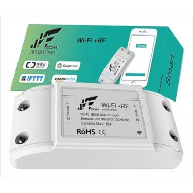Imagem de Interruptor Wi-Fi + Rf Inteligente Jwcom Alexa Google App