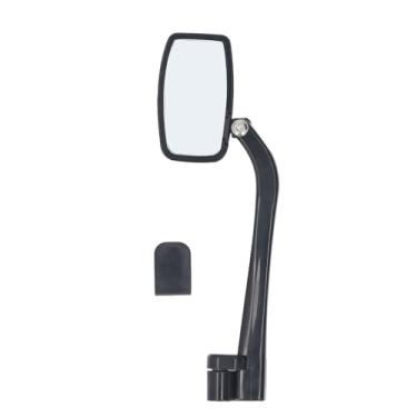 Imagem de Pilipane Lente de vidro retrovisor de bicicleta ABS HD antirembaciamento ajustável grande angular leve capacete retrovisor para ciclismo, ajuste universal em todos os capacetes