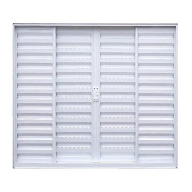Imagem de Janela de Alumínio Veneziana de Correr 100x150cm 4 Folhas com Vidro Liso Soft Plus MGM Branco