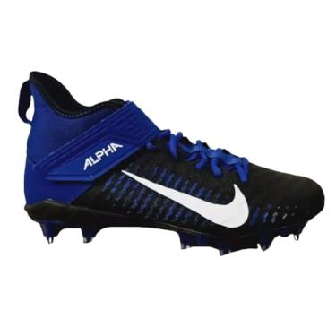Imagem de Nike Chuteira masculina Alpha Menace Pro 2 Mid Azul Branco Preto BV3945-400, Old Royal, 46