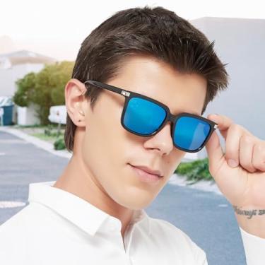 Imagem de Óculos de sol Polari zed para homens, óculos de sol modernos para dirigir, pescar, nadar, Lente preta/azul