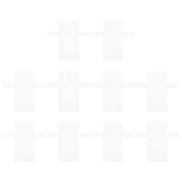 Imagem de DIYEAH 10 peças de folhas de lona de plástico 39,9 x 36,3 cm folhas brancas de malha transparente bordado bolsa de lona suprimentos para artesanato de tricô e projetos de crochê