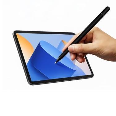 Imagem de Caneta Stylus e esferográfica 2 em 1 para iPad, iPhone, Android, tablet, smartphone, caneta capacitiva de tela sensível ao toque universal com tampa magnética e ponta de disco de precisão, caneta de