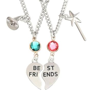 Imagem de Colar com pingente de coração com chapéu de bruxa Bff acessórios para casais presentes - DJ