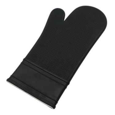 Imagem de Luva Térmica De Silicone Para Cozinha Forno Fogão - Preto