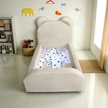 Imagem de Cama Montessoriana Para Criança Segura E Confortável Soft Marfim