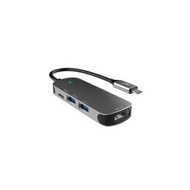 Imagem de Adaptador HUB ELG USB 4 Em 1, Entrada Tipo-C para 2 Portas USB-A + 1 Porta Tipo-C + 1 Porta HDMI - HUB41HD-v2