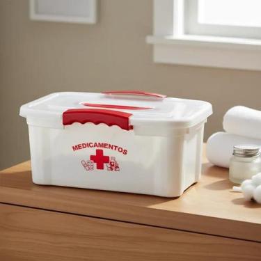 Imagem de Maleta Organizadora Medicamentos Branca 6 L Agraplast 1012
