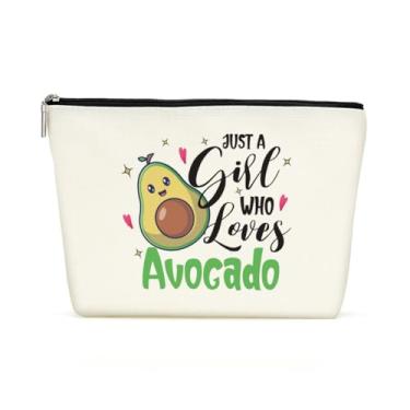 Imagem de Presentes engraçados de enfermeira, bolsa de maquiagem para mulheres, aniversário, enfermeiras, semanas, aposentadoria, kit de sobrevivência, GirlLovesAvocado 00921, 10 x 7 inch, Tendência