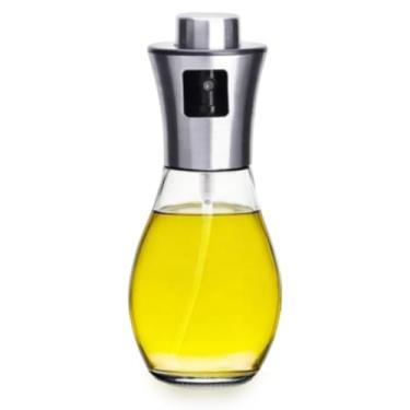 Imagem de Borrifador de Cozinha Premium, Spray para Azeite, Óleo e Vinagre, Vidro e Inox, 200ml, 16cm x 6cm, Pulverizador para Saladas, Carnes e AirFryer