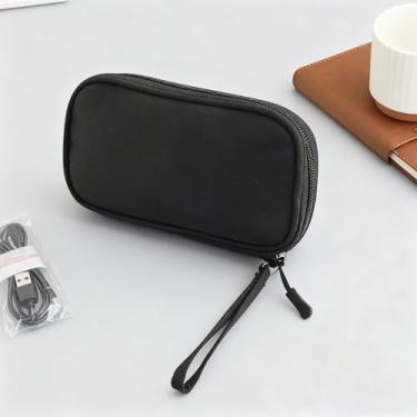 Imagem de Suprimentos para diabetes organizador de estojo de viagem para tiras de teste de medidor de glicose, lancetas, canetas de insulina, seringas e bolsa de armazenamento de acessórios (preto)