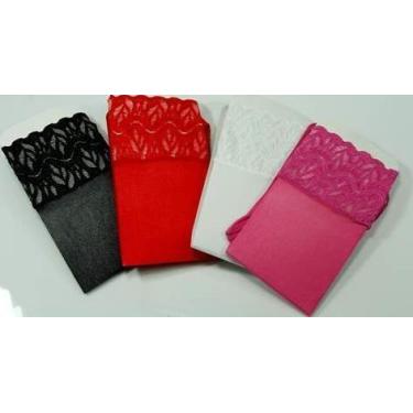 Imagem de SODO Meia Punho Rendada 7.8 Fio 40, Vermelho