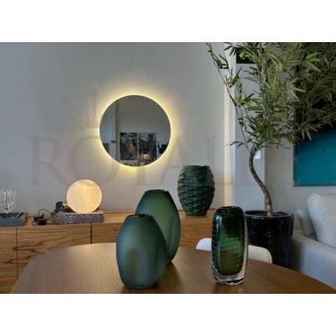 Imagem de Espelho redondo com led 90x90 lapidado - THEMONET, Branco quente