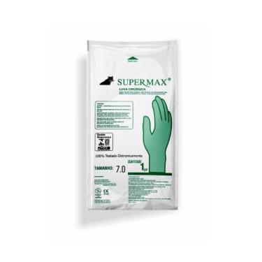 Imagem de Luva Cirúrgica Látex Estéril c/ Pó - Supermax, 7.0
