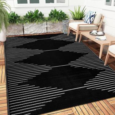 Imagem de Tapete ao ar livre Falflor 183x274 cm impermeável reversível