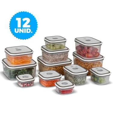 Imagem de Conj Potes Electrolux Herméticos Plástico 12Unid - 41046086, 230ml, 50