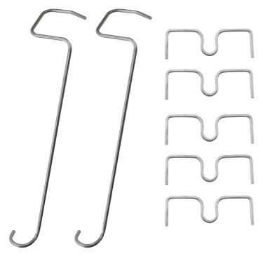 Imagem de CHENJIN 2 peças extrator de galhos de árvores frutíferas de 25 cm com ferramentas de dobra em forma de M de 5 x 10 cm para mudas de pêssego, pera, cítrico, floral, novo suporte para modelar