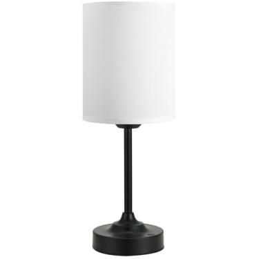 Imagem de Candeeiro de mesa com cabo de controle de toque, lâmpada recarregável USB-C com regulação contínua, lâmpada de cabeceira operada por bateria de 4000 mAh para quarto, sala de estar, luz noturna e