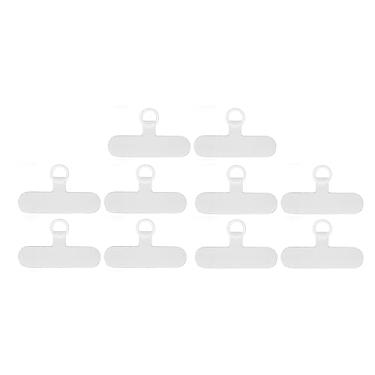 Imagem de Remendo Leve da Correia do Telefone Celular do Abs do Aço da Guia da Corda do Telefone para a Proteção Anti-roubo, Apropriado para a Maioria Dos Smartphones e Casos (Branco)