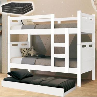 Imagem de Treliche Triliche com Cama Auxiliar e 3 Colchões D20 Versátil e Robust