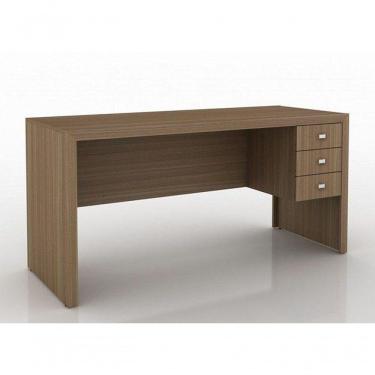Imagem de Mesa Para Escritório Home Office Me4113 Mdp Amendoa
