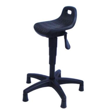 Imagem de Banqueta Semi Sentado Linha Pu Industrial Preto