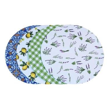 Imagem de Sousplat Estampado Allegra 2pçs Capa 100% Poliester/base Mdf - Valle D