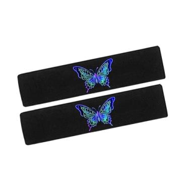 Imagem de LYUQAPZ 2 peças capas de cinto de segurança almofadas de ombro compatíveis com Butterfly Cute, almofadas de cinto de segurança para cinto de segurança