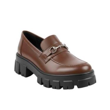 Imagem de Sapato Mocassim Feminino Tratorado Clássico Solado Antiderrapante Confortável e Moderno-Feminino