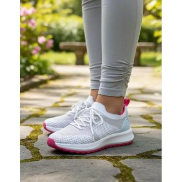 Imagem de Tênis Usaflex Poofy Tricot Conforto Leveza e Estilo, Cinza, 35