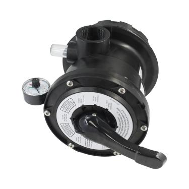 Imagem de Válvula multiporta de montagem superior SP0714T compatível com filtros de areia Hayward S166T S180T S190T S210T S220T S244T S245T Inclui anel de vedação e medidor de pressão