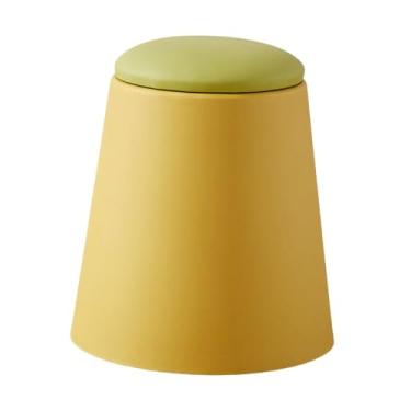 Imagem de Bothyi Armazenamento Otomano Apoio para os pés Banco Móveis Moderno Toucador Bancos de vaidade para corredor Sala de estar Escritório Apartamento Quarto, Amarelo