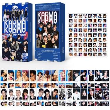 Imagem de Finifana Conjunto de 420 peças de cartões fotográficos Stray-Kids, Stray-Kids Karam Hollow Album Cartões postais para coleção Stay Fans (Roxo)