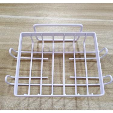 Imagem de Suporte adesivo de saboneteira com 4 ganchos - Organizador de chuveiro de aço inoxidável preto para banheiro, sem instalação de broca