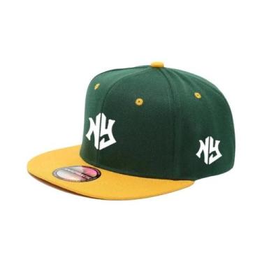 Imagem de Boné Snapback Unissex Ajustável Com Aba Reta E Estilo Colorido Para Ho