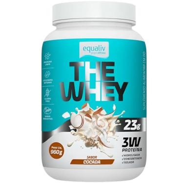 Imagem de Equaliv The Whey 960g – Whey Protein Concentrado, Isolado e Hidrolisado para Ganho de Massa e Recuperação Muscular – Sabor Cocada, Adoçado Naturalmente
