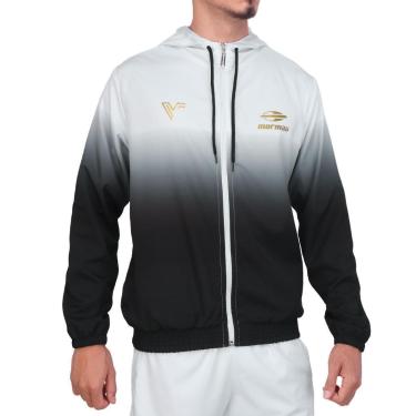 Imagem de Jaqueta Mormaii Corta Vento Vini Font Branco e Preto-Masculino