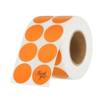 Imagem de PATIKIL 2000 etiquetas térmicas redondas, adesivos coloridos de 2,5 cm, etiquetas autoadesivas para impressão térmica, escritório, decoração de casa, diário, lista de tarefas, caderno de viagem