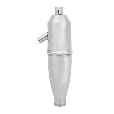 Imagem de Cryfokt Tubo de Escape Lateral de Alumínio Preciso de Alto Desempenho para Peças de Carro HSP RC Buggy 1/10 Fácil de Instalar Feito de Alumínio Adequado para Carro HSP RC Buggy
