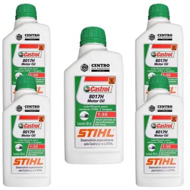 Imagem de Kit Com 5 Unidades De óleo 2 Tempos Castrol Stihl 500ml