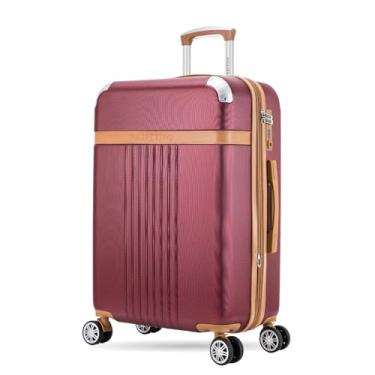 Imagem de Santino Mala de Viagem Grande Athena Rígida ABS, Para Despacho 32kg, com 4 Rodas Duplas 360º, Cadeado TSA e Zíper Expansível