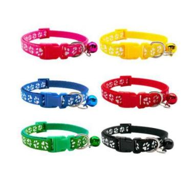 Imagem de Coleira Passeio Pet Pescoço Cães Cachorro Gato Pequeno - CãoAmor, Marr