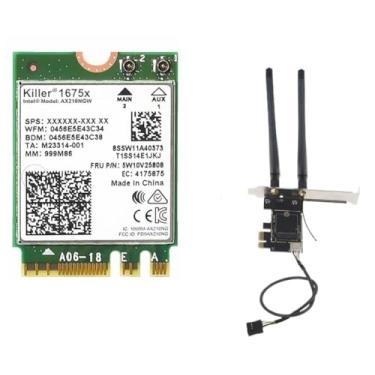 Imagem de AX1675x Killer Series Desktop Wi-Fi 6E Kit | 2.4 Gbps | Bluetooth 5.3 Support | PCIe x4 | Tri Band 2.4/5/6 GHz No vPro AX210.NGWG.NVX