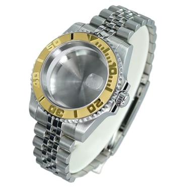 Imagem de FEIYASHI Caixa de relógio de vidro safira de luxo para NH35 NH36 substituição 28,5 mm movimento de relógio de aço inoxidável peça de reparo de iate, Tampa inferior sólida 5, For NH35/34/36/38 Movement