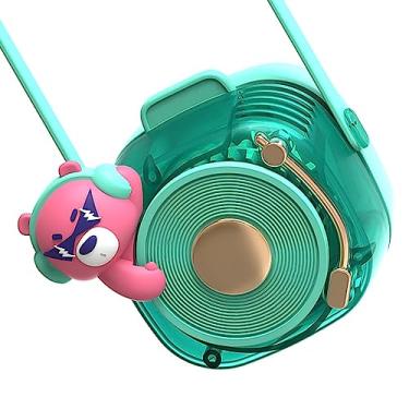 Imagem de GLOGLOW Ventilador de Pescoço, Ventilador Portátil de Carregamento USB Sem Lâmina para Passeios Ao Ar Livre e Eletrodomésticos Esportivos (Azul)