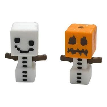 Imagem de Brinquedo Boneco De Neve Minecraft 2 Cabeças Colecionável - 3D PRINTER