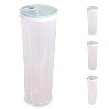 Imagem de Container de Macarrão Espaguete Armazenamento Airtight Alimentos com Tampa Ajustável Organização Multipropósito Despensa