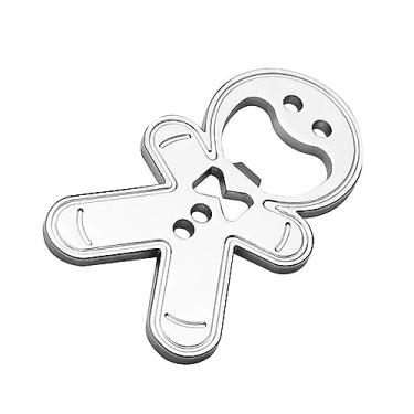 Imagem de Cryfokt Abridor de Garrafas de Cerveja Magnético Em Formato de Homem-biscoito Bonito e Durável para Geladeira de Bartender, Abridor de Garrafas Plano de Liga de Zinco para Festas de Fim de Ano e Uso