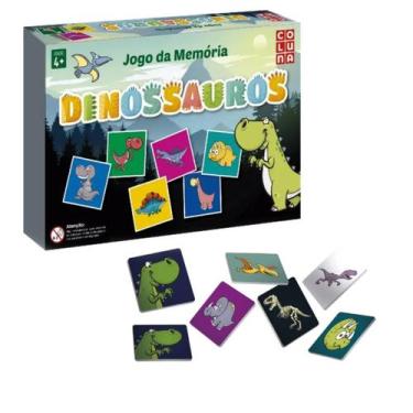 Imagem de Jogo Da Memoria Dinossauros Baby Dino Trex Infantil 54 Peças - Coluna,