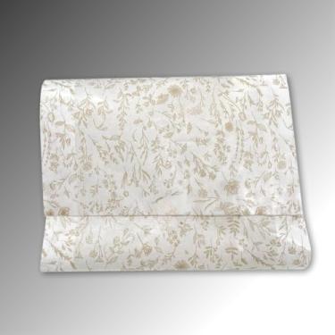 Imagem de Papel de Presente，Papel Seda，50 Folhas，Feito de Material Fibroso，de Textura Macia，Adequado para Presentes Festivos, LembrançAs e Embalagens de BuquêS(Dourado,25x35)